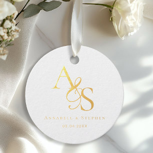 Etiquetas Para Recuerdos Específico del cliente, elegante, clásico, monogra