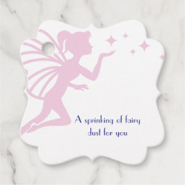 Etiquetas Para Recuerdos Espolvorines de polvo de hadas rosadas