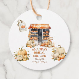 Etiquetas Para Recuerdos Está fuera de la calabaza de otoño del mercado gra