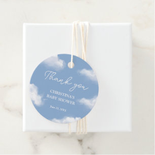 Etiquetas Para Recuerdos Estamos en Cloud 9 Baby Shower Gracias