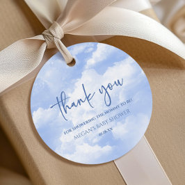 Etiquetas Para Recuerdos Estamos En Cloud Nueve Blue Baby Shower