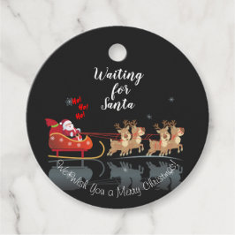 Etiquetas Para Recuerdos ¡Estamos esperando a Santa Ho! ¡Ho! ¡Ho! Vacacione