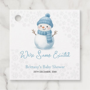 Etiquetas Para Recuerdos Estamos hastiados por la nieve en Baby Shower