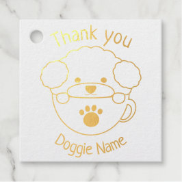 Etiquetas Para Recuerdos Estampilla de arte de la madera de Cupoodle