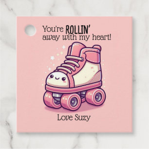 Etiquetas Para Recuerdos ¡Estás a Rollin' Away con mi corazón! Roller Skate