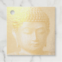 Estatua De La Cara De Buda Blanco Y Negro Formada 