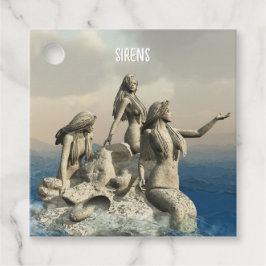 Etiquetas Para Recuerdos Estatua de las sirvientas. Personalizada