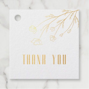 Etiquetas Para Recuerdos Esténcil floral encantador elegante guión lámina m