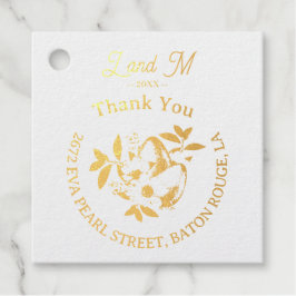 Etiquetas Para Recuerdos Estilo de Pascua Nombre inicial Gracias