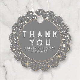 Etiquetas Para Recuerdos Estrella de la noche Celestial Mystical Gray Graci