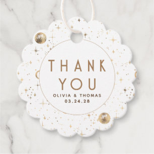 Etiquetas Para Recuerdos Estrella de la noche Celestial Mystical White Grac