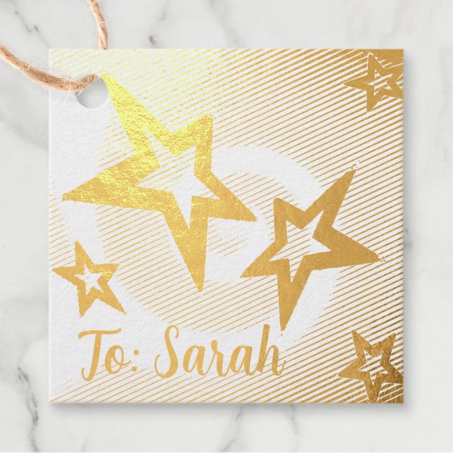 Etiquetas Para Recuerdos Estrellas (Anverso)