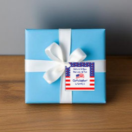 Etiquetas Para Recuerdos Estrellas y rayas primer cumpleaños