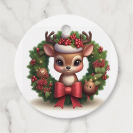 Etiquetas Para Recuerdos Étiquette Cadeau "Renne"