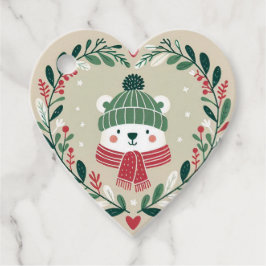 Etiquetas Para Recuerdos Etquette cadeau “Coeur de Noel“