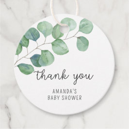 Etiquetas Para Recuerdos Eucalipto - Agradecimiento de baby shower
