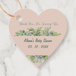 Etiquetas Para Recuerdos Eucalyptus Baby Shower Personalizado