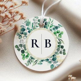 Etiquetas Para Recuerdos Eucalyptus Botanical Greenery Leaves Wedding