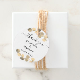 Etiquetas Para Recuerdos Eucalyptus golden gracias boda