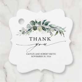 Etiquetas Para Recuerdos Eucalyptus Greenery Foliage Boda Gracias