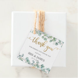 Etiquetas Para Recuerdos Eucalyptus Greenery Leafy Boda Gracias