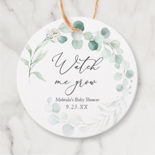 Etiquetas Para Recuerdos Eucalyptus Observar Crecer El Favor De La Planta