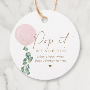 Etiquetas Para Recuerdos Eucalyptus Pink Ballon Se Lo Pasa Cuando Pops