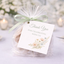 Etiquetas Para Recuerdos Event Guest Wildflower Garden Thank You