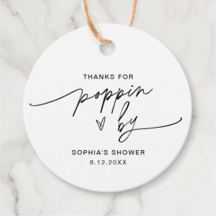 Etiquetas Para Recuerdos EVERLEIGH Favor de Palomitas de Maíz Gracias por P