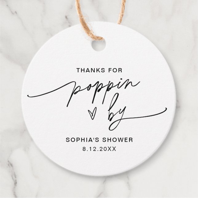 Etiquetas Para Recuerdos EVERLEIGH Favor de Palomitas de Maíz Gracias por P (Anverso)