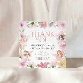 Etiquetas Para Recuerdos Fairy First Birthday Thank You Tag