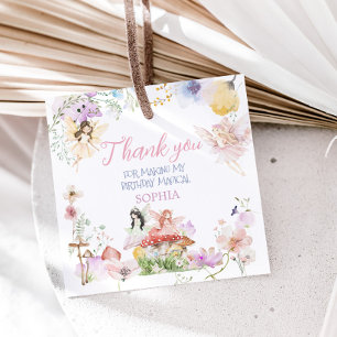 Etiquetas Para Recuerdos Fairy First Whimsical Birday Party Square