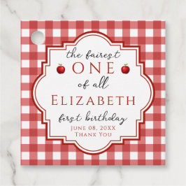 Etiquetas Para Recuerdos Fairytale Princesa Fairest Un Cumpleaños Rojo