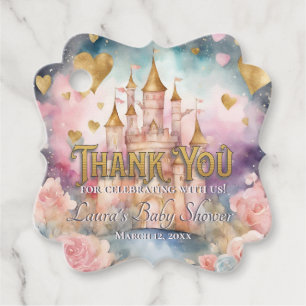 Etiquetas Para Recuerdos Fairytale Princess Baby Shower Gracias