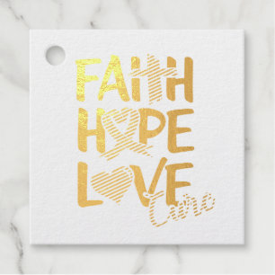 Etiquetas Para Recuerdos Faith Hope Love T-Shirt Keychain Button Silver Pla
