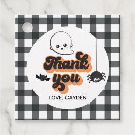 Etiquetas Para Recuerdos Famoso primer cumpleaños de Halloween