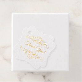 Etiquetas Para Recuerdos Fancy Vintage Scroll Frame Boda Gracias