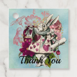 Etiquetas Para Recuerdos Fancy Wonderland White Rabbit