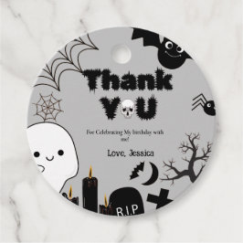 Etiquetas Para Recuerdos Fantasma de Halloween SpookyGracias fiesta de cump