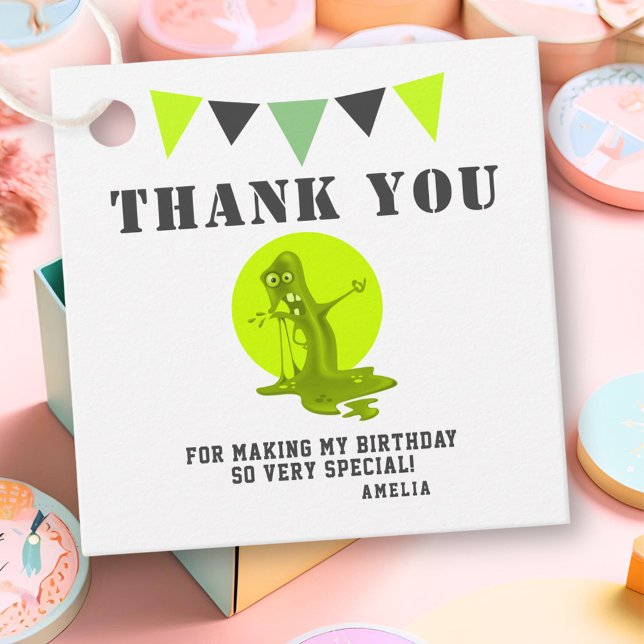 Etiquetas Para Recuerdos Fantasma Monstruo de la Monstrua Verde Gracias (Subido por el creador)