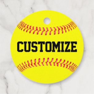 Etiquetas Para Recuerdos Fastpitch Softball Fiesta Personalizado Equipo / N