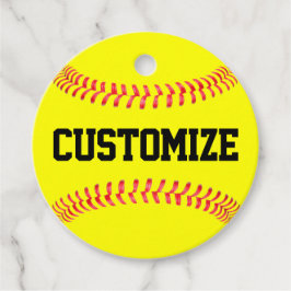 Etiquetas Para Recuerdos Fastpitch Softball Fiesta Personalizado Equipo / N
