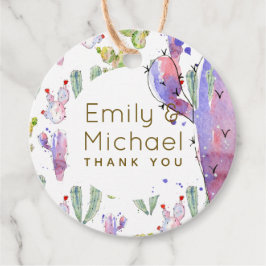 Etiquetas Para Recuerdos Favor de agradecimiento de la fiesta de cactus acu