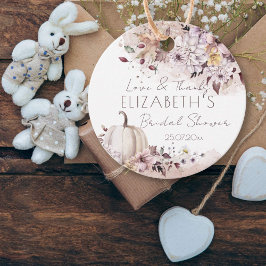 Etiquetas Para Recuerdos Favor de agradecimiento para baby shower de otoño
