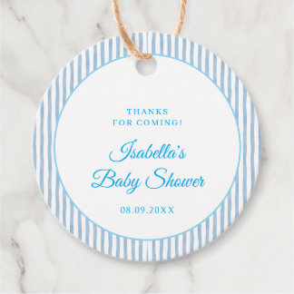 Etiquetas Para Recuerdos Favor de Baby Shower Clásico Elegante de Cuadros A