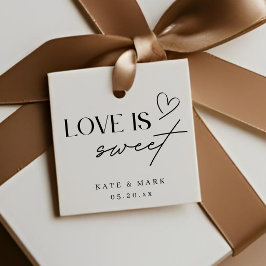 Etiquetas Para Recuerdos Favor de boda Minimalista Amor es Dulce