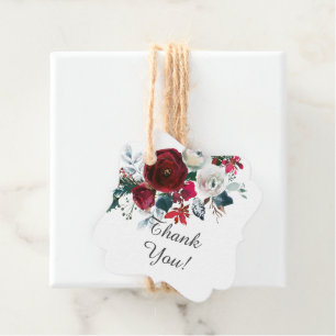 Etiquetas Para Recuerdos Favor de ducha nupcial de Floral Flor de Invierno