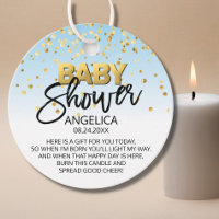 Favor de la Vela Votiva de la Vela Baby Shower de 