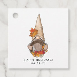 Etiquetas Para Recuerdos Favor de Otoño Caprichoso Nórdico de Gnomos de Cos
