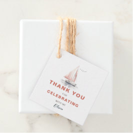 Etiquetas Para Recuerdos Favor/Gracias de plaza de vela editable - Rosa de